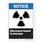 Signmission ANSI Notice, Decal, 10" x 7", Landscape, Microwave Hazard In This Area OS-NS-D-710-L-19925 - alternate 1